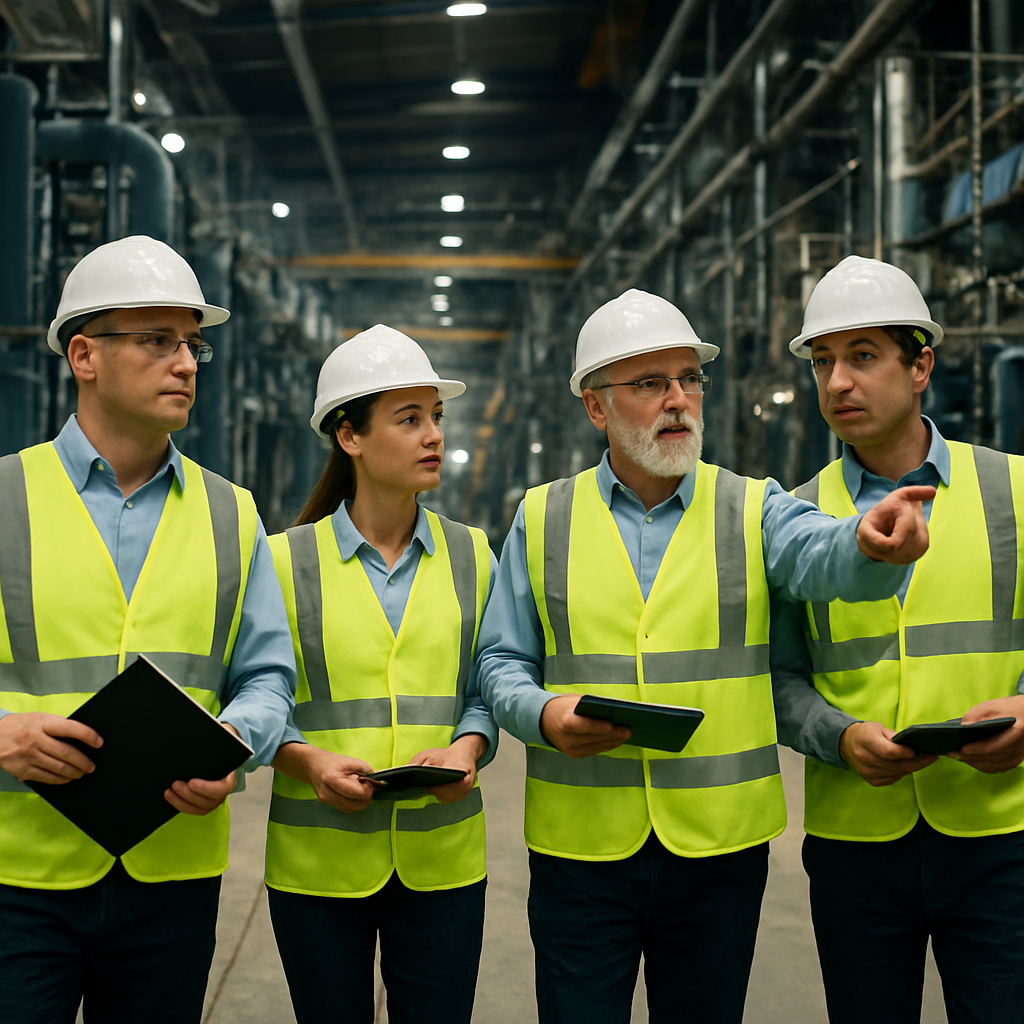 Newton Industrial Solutions team on the plant floor