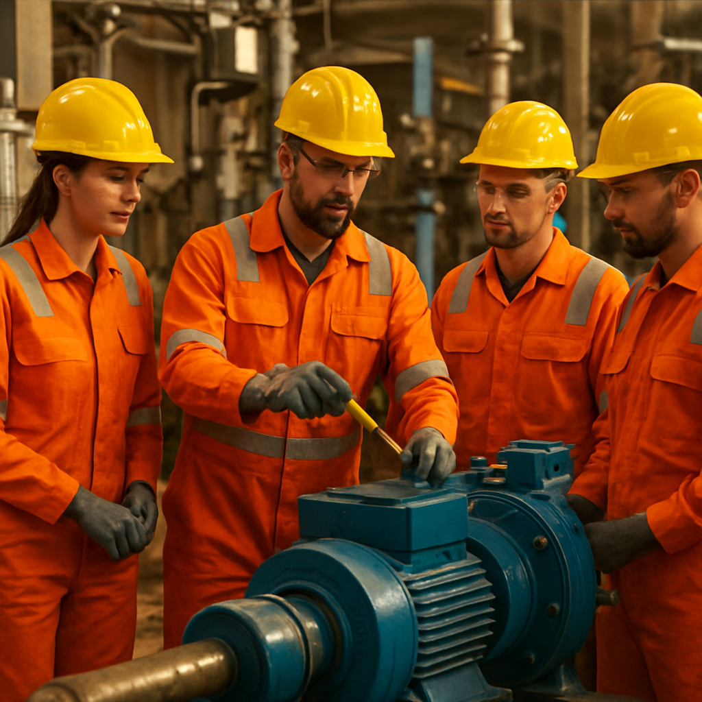 Lubrication technician training session